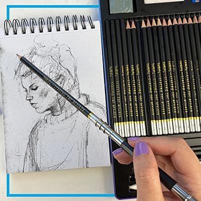 Brusarth 42 Pack Drawing Set Sketching Kit, Pro Art Sketch Supplies with  Sketchbook, Include Graphite Pencil, Charcoal Pencil, Sharpener, Eraser Art