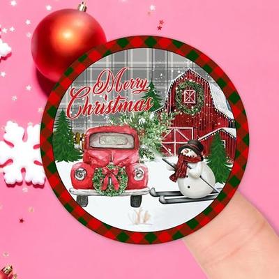 360Pcs Merry Christmas Gift Name Tags Stickers, Self-Adhesive