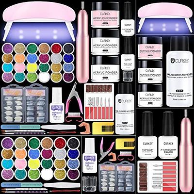 1 Acrylic Nail Kit Beginners 12 Color Glitter Acrylic Powder - Temu United  Arab Emirates