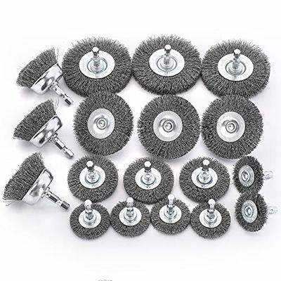 SHITIME 4 Inch Wire Wheel Cup Brush Set, Coarse Twisted Knotted Wire Wheel  for Angle Grinder