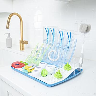 Dr. Brown's Folding Baby Bottle Drying Rack for Easy Storage, Dry Nipples,  Pacifiers and Other Baby Essentials, BPA-free