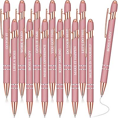 12 Pcs Inspirational Ballpoint Pens Funny Pen Quotes Pen Motivational  Encouraging Screen Touch Stylus Pen for Office Colleague Coworker, Black Ink  (Black) - Yahoo Shopping