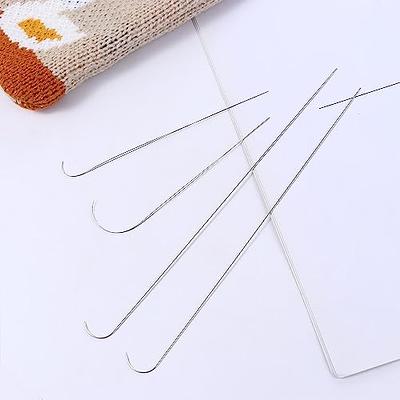 3/6PCS Curved Beading Needles Stainless Bead Spinner Needles Thin