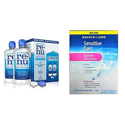 Equate Sensitive Eyes Saline Solution for Contact Lenses, 12 fl oz