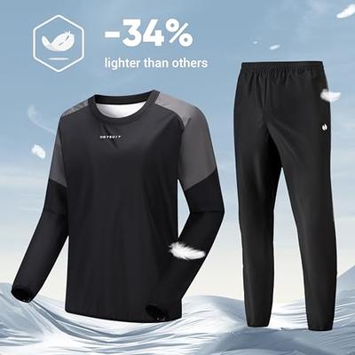 HOTSUIT Sauna Suit for Men Sweat Sauna Jacket Pant Gym Workout Sweat Suits