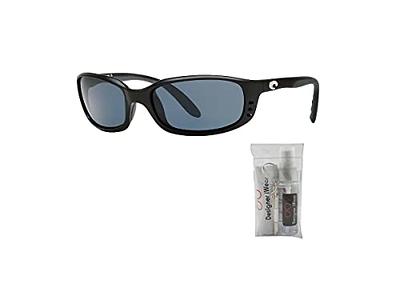 Costa Brine 6S9017 901703 59MM 11 Matte Black/Grey 580P Plastic Polarized  Oval Sunglasses for Men + BUNDLE with Designer iWear Eyewear Kit - Yahoo  Shopping