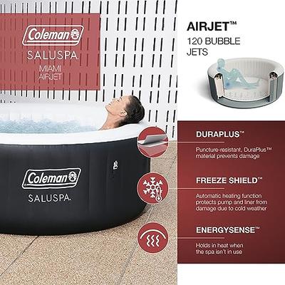 Bestway SaluSpa Cancun AirJet Inflatable Hot Tub with 120 Soothing Jets,  Gray