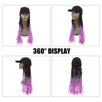  AynnQueen Baseball Cap with Hair Extensions for Women