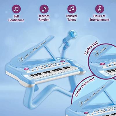 Toy Piano Piano Keyboard Toy For Girls Kids Birthday Gift Toys For 1 2 3 4  Years Old-- Multi-functional, With Microphone, Portable, Mini, 24 Keys