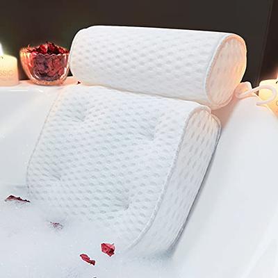 3D Mesh Bath Pillow Spa Pillow for Hot Tub Bathtub Neck Relax with