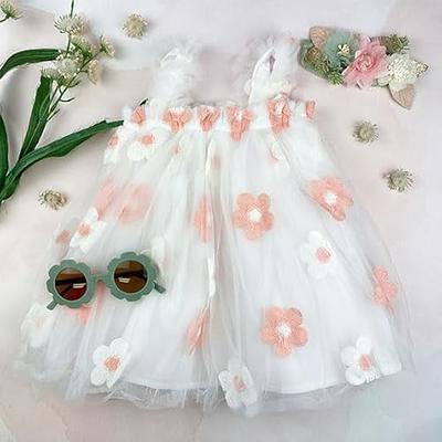 tulle daisy dress || pink