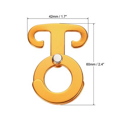 Aluminum T-Ring Hooks Tent Rope Buckles Self-Locking Camping Cord