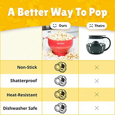 The Original Salbree Microwave Popcorn Popper, Silicone Popcorn Maker, 