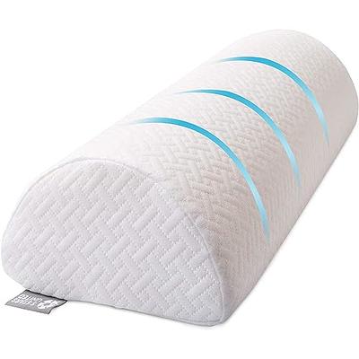 Knee Pillow Half Moon Cushion Extra Firm Side Sleeper Memory Foam Back  Support