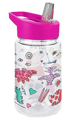 Simple Modern Peppa Pig Kids Water Bottle with Straw Lid | Reusable Insulated Stainless Steel Cup for School | Summit Collection | 14oz, Peppa Pig