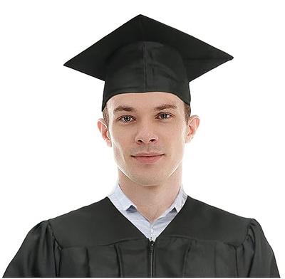 Graduation Cap Matte Adult Unisex For High School & College Black