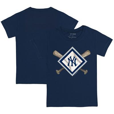 Detroit Tigers Tiny Turnip Youth Diamond Cross Bats T-Shirt - White