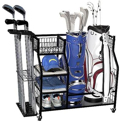 Golf Storage Organizer for Garage, Golf Bag Holder Club Organizer