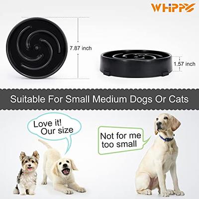 WHIPPY Dog Bowl Slow Feeder - Fun Maze Puzzle Dog Food Bowl Slow Eating  Bowl Fits into Elevated Pet Feeders for Small Medium Large Dog Pet