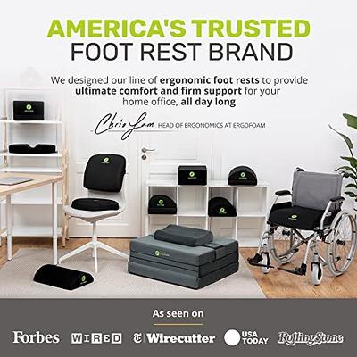 AMERIERGO Foot Rest for Under Desk at Work, Under Desk Footrest with  Ergonomic Memory Foam, Foot Stool for Office Gaming Computer Desk Foot Rest  with