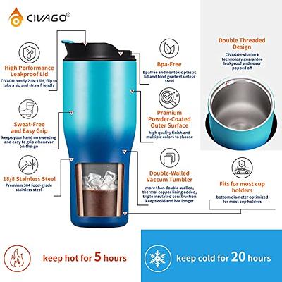 8 OZ Tumbler Stainless Steel Cup Double Wall Vacuum Insulated Water Bottle  with Lid Travel Coffee