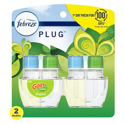 Febreze Plug Air Freshener Serene Vanilla Sunrise, (2) 0.87 oz. Oil Refills