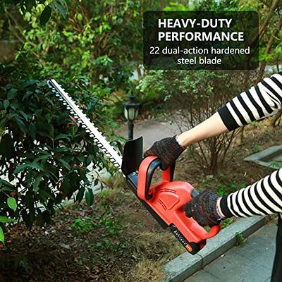 Hedge Trimmers Cordless with Battery, 800W Hedge Clippers, Blade Length 51  cm (20 Inch) Electric Hedge Trimmer, Bush Trimmer from US Fast Arrival  (Red) - Yahoo Shopping