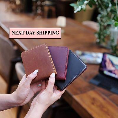 Personalized Leather Wallet Mens Wallet Leather Personalized Wallets for Men