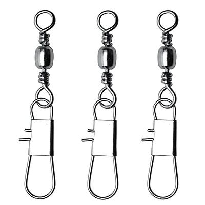 FishTrip 30Pcs Ball Bearing Fishing Swivels with Oval Split Ring, Stainless  Steel Snap Swivel Saltwater,Heavy Duty Terminal Tackle Connector (8#) -  Yahoo Shopping