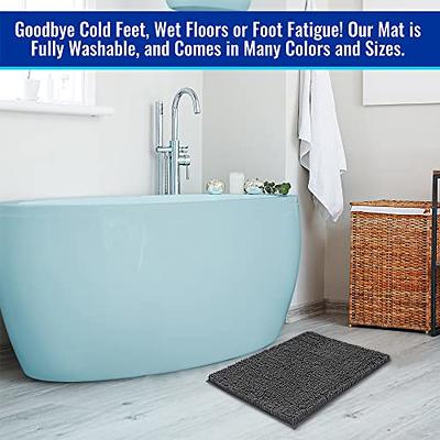 Super Absorbent Bathroom Mat, Non Slip Soft Wrinkle Free Bathroom Rug,  Ultra Thi