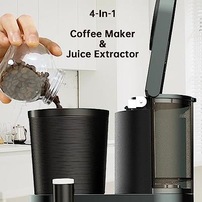 CXBER Coffee Machine, Hot & Cold Brew Espresso Coffee Maker, Juice  Extractor, 2 Brew Modes, Smart Anti-Drip System, Permanent Filter (Green) -  Yahoo Shopping