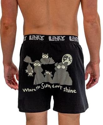 Lazy One Funny Animal Boxers, Novelty Boxer Shorts, Humorous