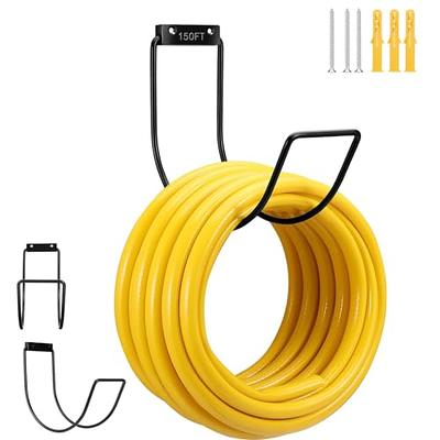 PeoMev Hose Holder Wall Mount - Metal Hose Hook Durable Garden Hose Rack Heavy  Duty Water Hose Reels for Outside Water Hose, Extension Cords : :  Garden