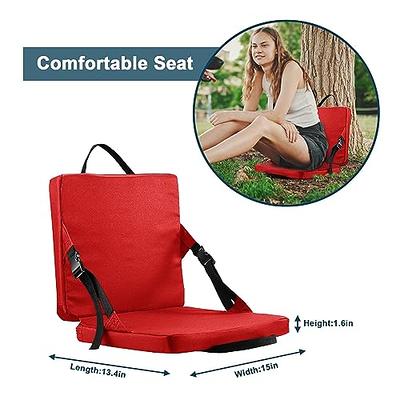 Caluself Stadium Seats for Bleachers 𝐖𝐢𝐭𝐡𝐨𝐮𝐭 Back Support,Portable Bleacher  Cushion Lightweight Outdoor Cushion Stadium Seat for Sports  Events,Outing,Fishing(No Back Support) - Yahoo Shopping