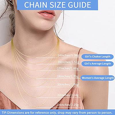 Evegfts 18K Gold Chain Necklace for Women Girls 1MM Box Chain Necklace  Super Shiny & Sturdy Women Thin Necklaces Chain with Upgraded Lobster Clasp  Jewelry Gift for Women 16 Inch : 