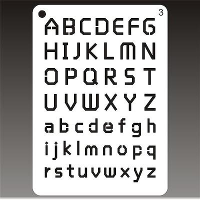 Letter Stencils, 8 Pack, 4 x 8 Inch, Alphabet Stencils, Letter