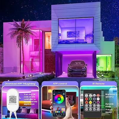 LETIANPAI Led Strip Lights, 82ft/25m Long Smart Led Light Strips Music Sync  5050 RGB Color Changing Rope Lights,Bluetooth APP/IR Remote/Control Led  Lights for Bedroom,Home Decoration,Party,Festival - Yahoo Shopping