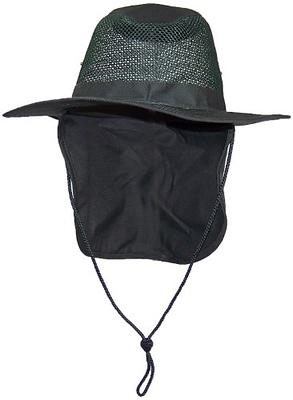 Tropic Hats Summer Wide Brim Mesh Safari/Outback W/Neck Flap & Snap Up  Sides - Hunter M - Yahoo Shopping