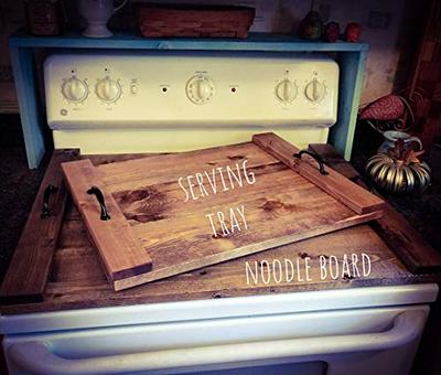 StoveTop Cover,Noodle Board,Stovetop Cover,Farmhouse Serving Tray