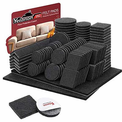 GorillaPads Non Slip Furniture Pads/Floor Grippers (Set of 8 Floor  Protectors) Pre-Scored to Cut to Multiple Size, 4 Inch Square, Black,  CB140-8 - Yahoo Shopping