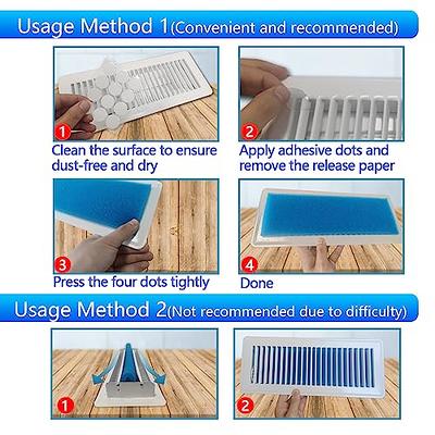 Tudomro 1 Roll 12 x 90 x 0.5 Inch Air Filter Material Vent Filters Plus for  Air Conditioner Vent Register Filters Pads Cut to Replacement Floor Vent