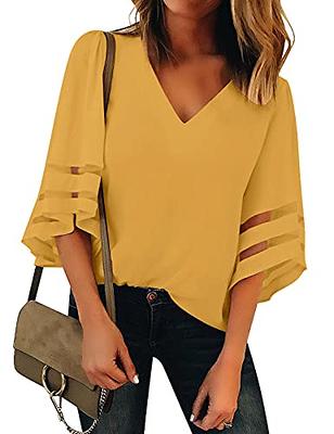 TIANZHU Women's Plus Size Dressy Tops Sexy Wrap Shirt Short Sleeve Tunic  Top V Neck Low Cut Cute Blouse : : Clothing, Shoes & Accessories