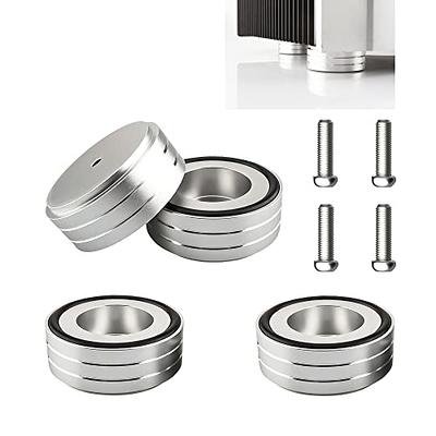 Tertullus 4 Pcs Aluminum Speaker Spike+Speaker Isolation Feet Top