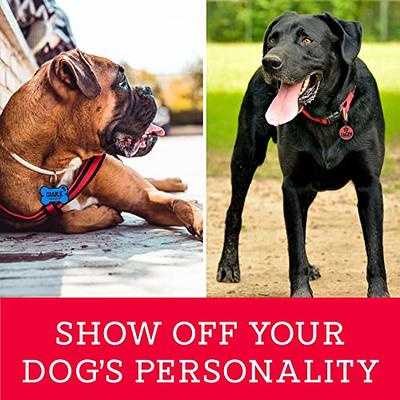 Dog Tag Engraved for Pets Personalized, Durable & Silent Silicone Dog ID  Tags w/Deep Engraved 6 Line…See more Dog Tag Engraved for Pets  Personalized