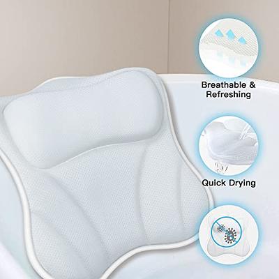 Bath Pillow Bathtub Spa Cushion - Bath Tub Pillow with 4D Air Mesh