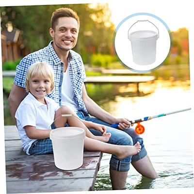 Food Grade plastic 5 Gallon Buckets pails with Screw on Lid -BPA Free ( 3  Pack)