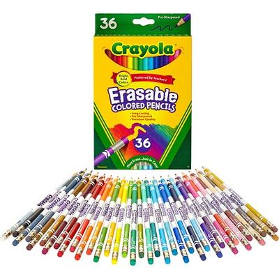 Crayola 24 Erasable Colored Pencils, White - Yahoo Shopping