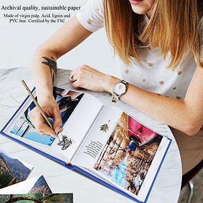 Acid-Free Photo Album - 1000 Pockets - Linen Cover - Extra Large Capacity