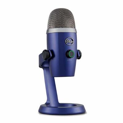 Microfono Blue Yeti USB con Filtro Knox Gear Pop -Plateado