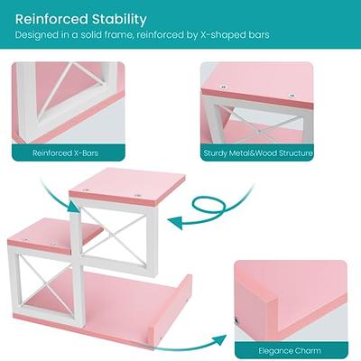 ELITEROO Desktop Shelf, Aesthetic Desk Organizer Table Top Mini Bookshelf,  3 Tier Wooden Desk Supplies Organizers and Storage Stand Cubicle Accessories  for Women Office, Pink - Yahoo Shopping